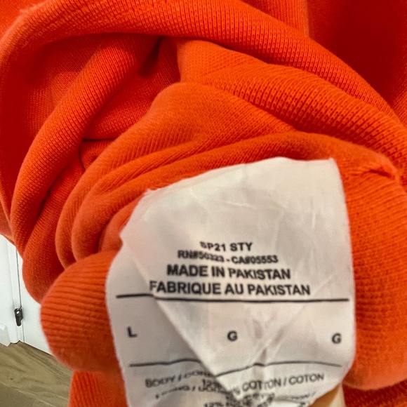 CPFM CACTUS PLANT FLEA MARKET X NIKE ORANGE SHOEBOX HOODIE SIZE LARGE NEW - Picture 7 of 7